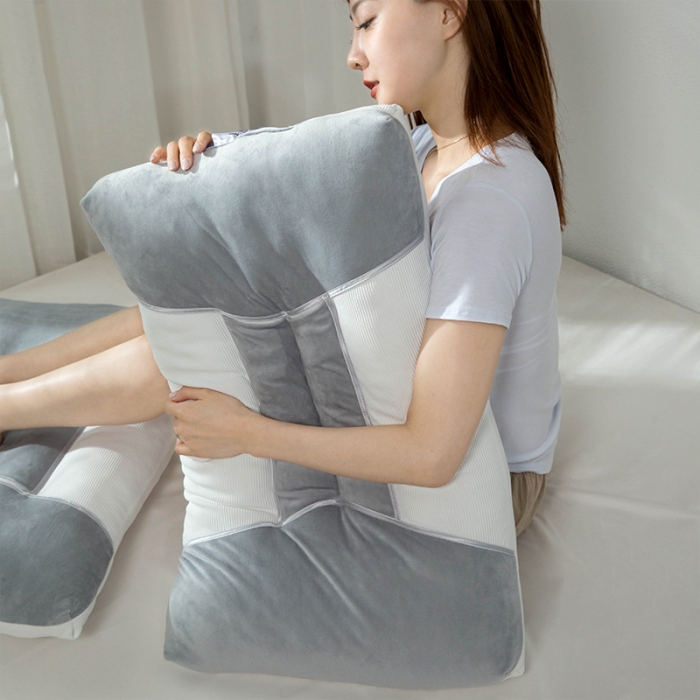 91家纺网 家纺一手货源 找家纺 多点家居 2021新款明目香薰枕45*70/只 灰