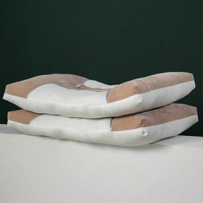 91家纺网 家纺一手货源 找家纺 多点家居 2021新款明目香薰枕45*70/只 卡其