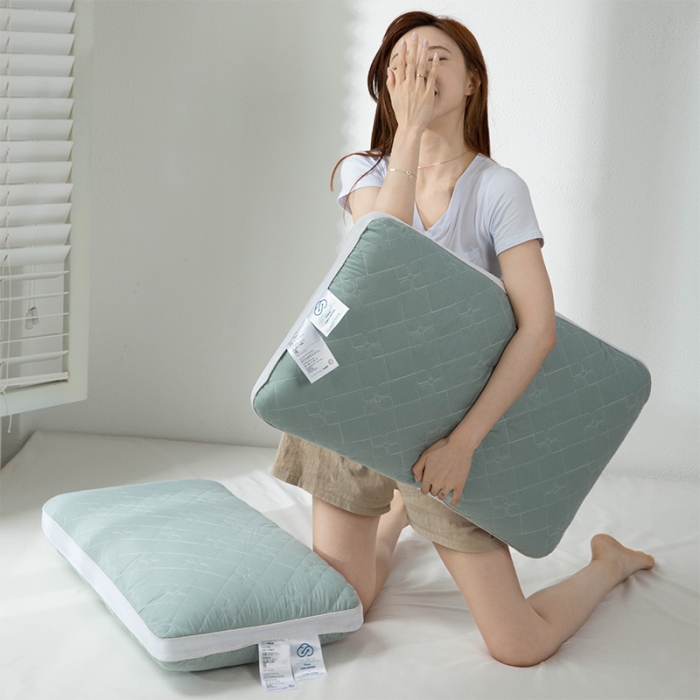 91家纺网 家纺一手货源 找家纺 （总）多点家居 2021新款双层纱云棉呼吸枕40*60/只