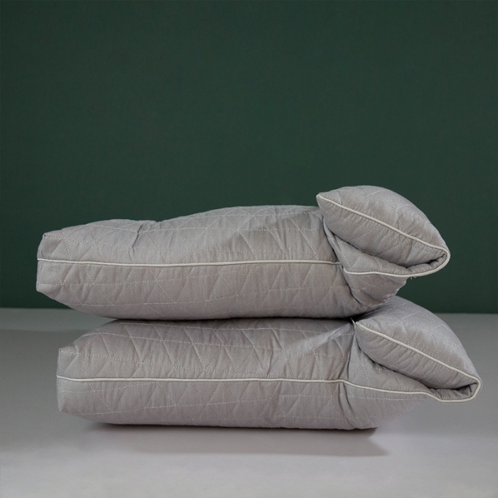 91家纺网 家纺一手货源 找家纺 多点家居 2021新款生姜暖绒乳胶护颈枕40*70/只 灰