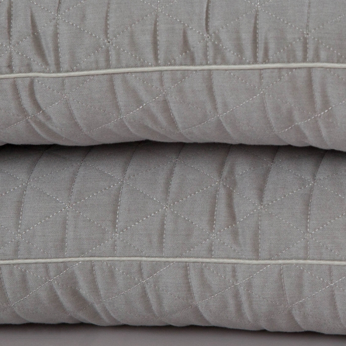 91家纺网 家纺一手货源 找家纺 多点家居 2021新款生姜暖绒乳胶护颈枕40*70/只 灰