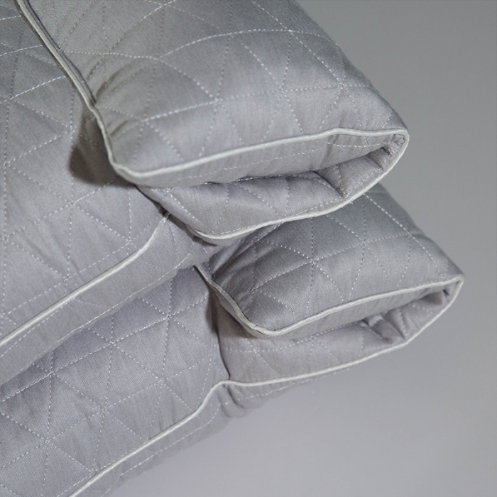 91家纺网 家纺一手货源 找家纺 多点家居 2021新款生姜暖绒乳胶护颈枕40*70/只 灰