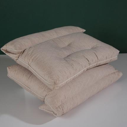 多点家居 2021新款生姜暖绒乳胶护颈枕40*70/只 卡其