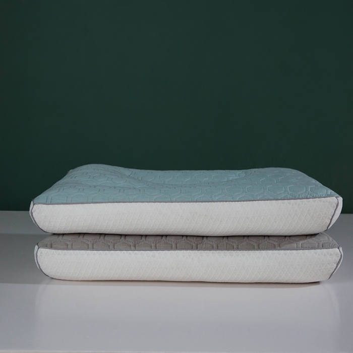 91家纺网 家纺一手货源 找家纺 多点家居 2021新款吸湿排汗安睡枕65*40/只 灰色