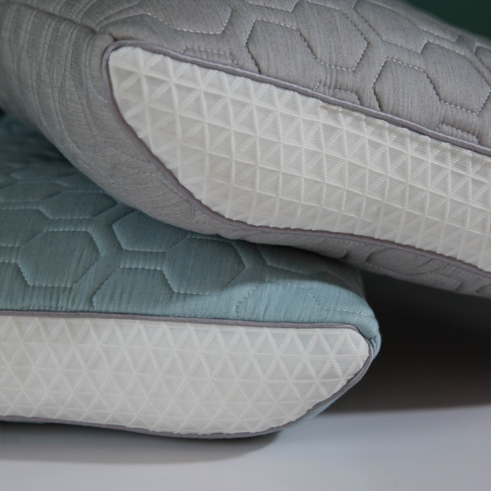 91家纺网 家纺一手货源 找家纺 多点家居 2021新款吸湿排汗安睡枕65*40/只 灰色