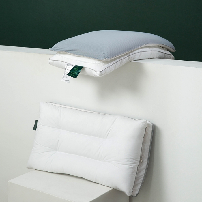 91家纺网 家纺一手货源 找家纺 多点 2021新款凉感可脱卸乳胶羽丝枕40*70/只