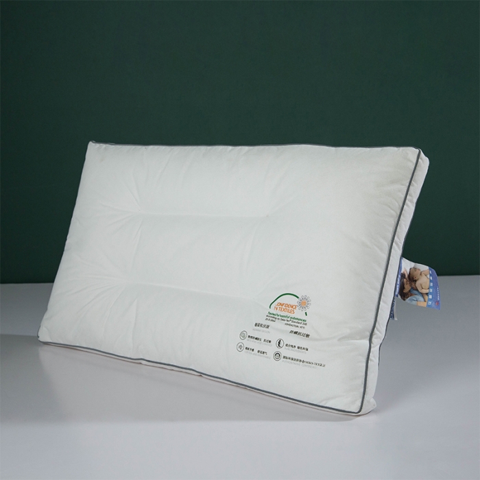 91家纺网 家纺一手货源 找家纺 多点 2021新款依沃珑定型防螨抗过敏枕40*70/只 白色