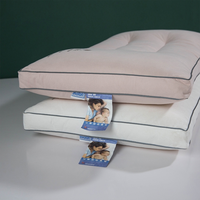 91家纺网 家纺一手货源 找家纺 多点 2021新款依沃珑定型防螨抗过敏枕40*70/只 粉色