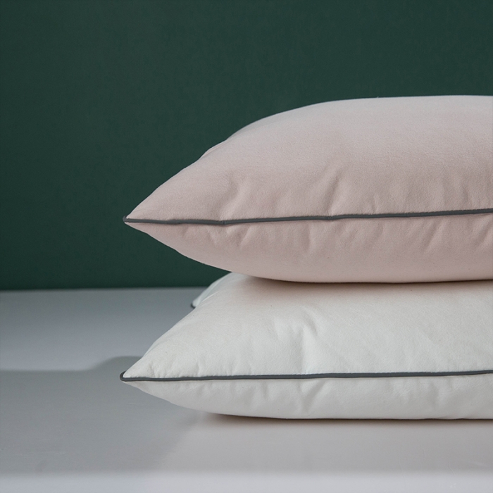 91家纺网 家纺一手货源 找家纺 多点 2021新款依沃珑儿童防螨抗过敏枕35*55/只 白色