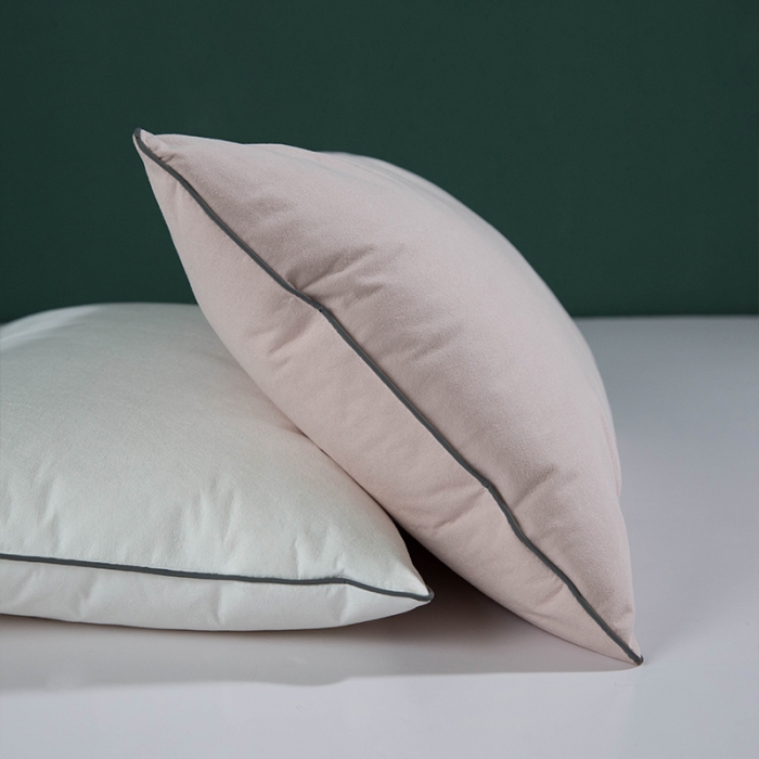 91家纺网 家纺一手货源 找家纺 多点 2021新款依沃珑儿童防螨抗过敏枕35*55/只 白色