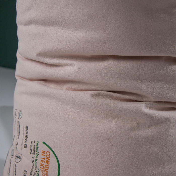 91家纺网 家纺一手货源 找家纺 多点 2021新款依沃珑儿童防螨抗过敏枕35*55/只 粉色