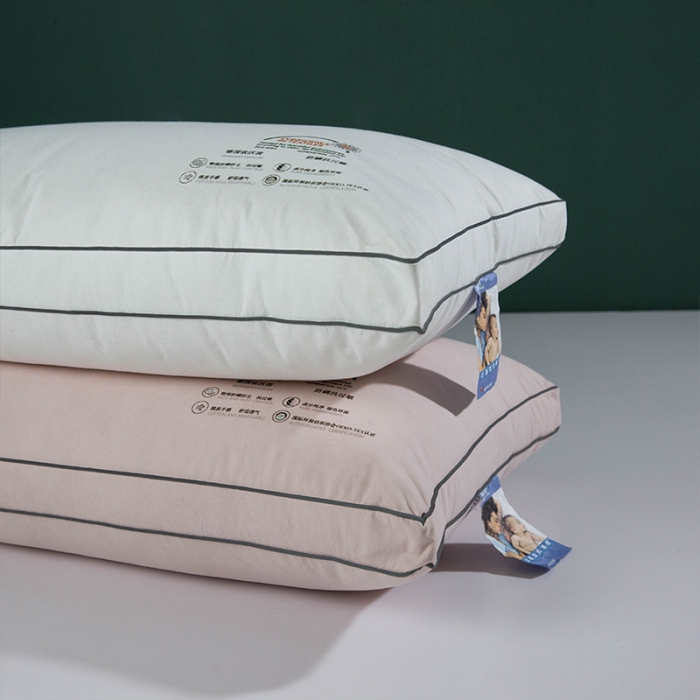 91家纺网 家纺一手货源 找家纺 多点家居 2021新款依沃珑防螨抗过敏枕40*70/只 粉色