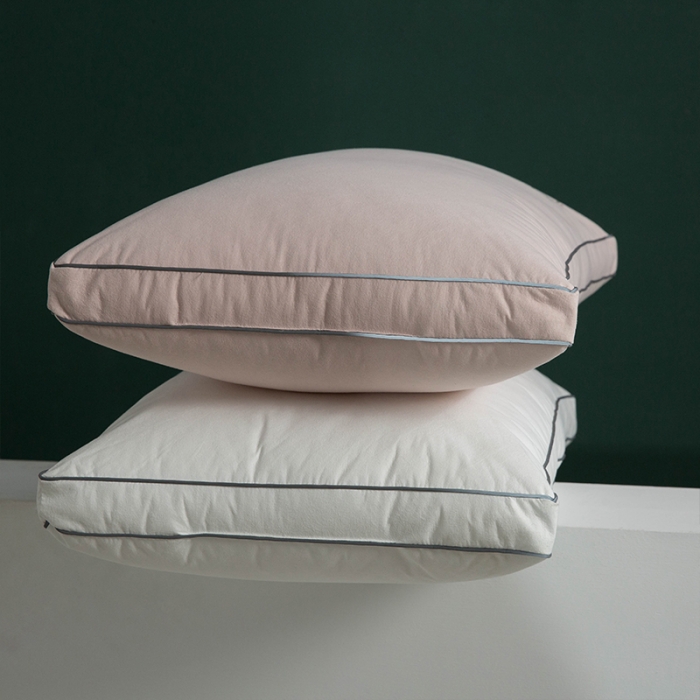 91家纺网 家纺一手货源 找家纺 多点家居 2021新款依沃珑防螨抗过敏枕40*70/只 粉色