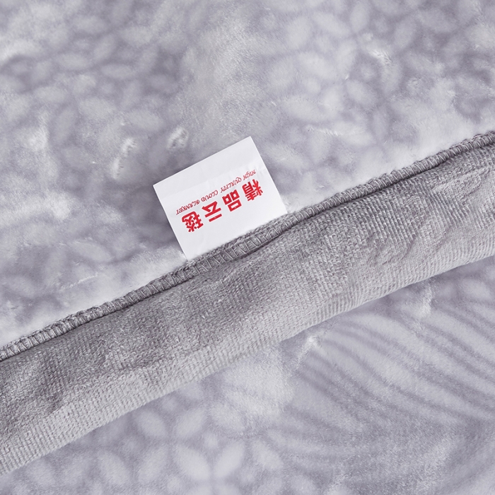 91家纺网 家纺一手货源 找家纺 凯轩毛毛毯毯子 2024新款加大云毛毯毯子 花都-灰