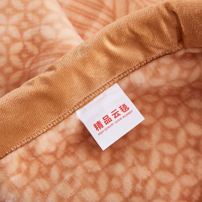 91家纺网 家纺一手货源 找家纺 凯轩毛毛毯毯子 2024新款加大云毛毯毯子 花都-卡其