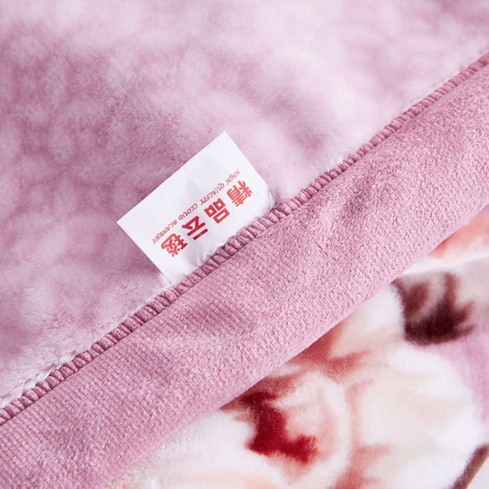 91家纺网 家纺一手货源 找家纺 凯轩毛毛毯毯子 2024新款加大云毛毯毯子 花都-浅紫