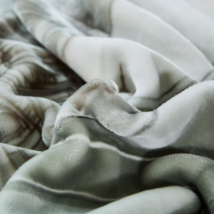 91家纺网 家纺一手货源 找家纺 凯轩毛毛毯毯子 2024新款翡翠毛毯毯子（A类） 欧情-灰绿