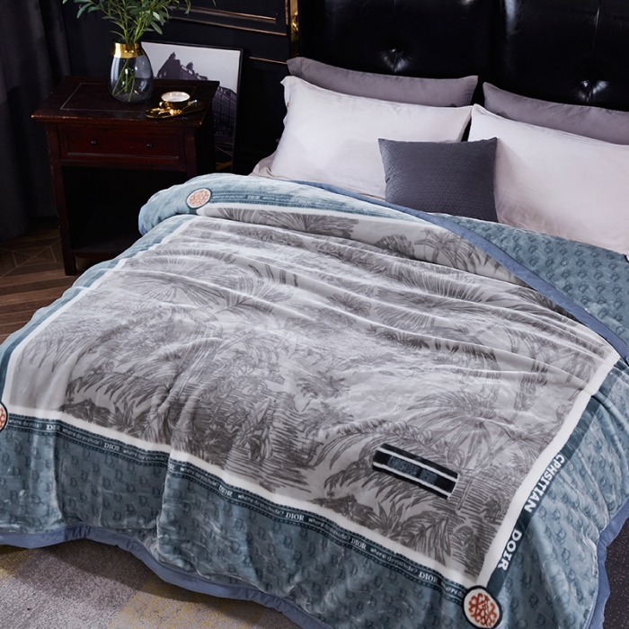 91家纺网 家纺一手货源 找家纺 凯轩毛毛毯毯子 2024新款翡翠毛毯毯子（A类） 水墨