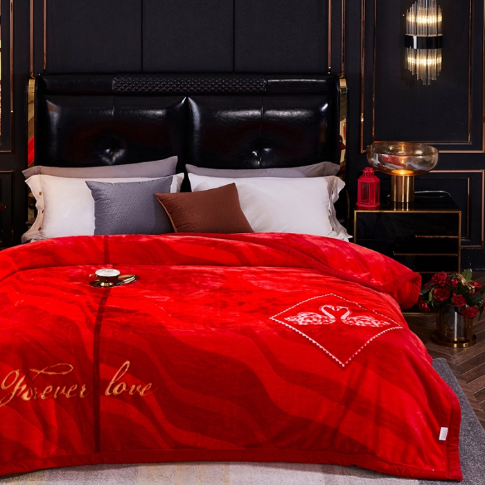 91家纺网 家纺一手货源 找家纺 凯轩毛毛毯毯子 2024新款翡翠毛毯毯子（A类） 相思