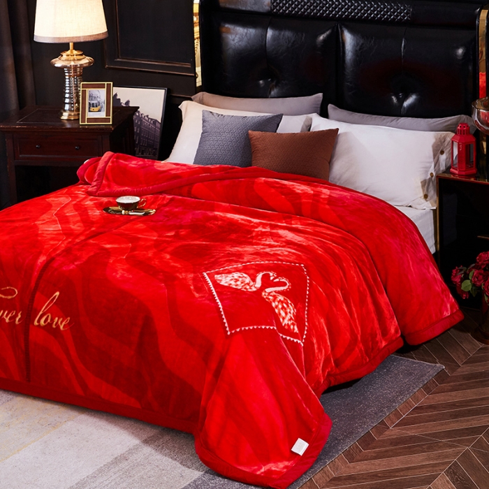 91家纺网 家纺一手货源 找家纺 凯轩毛毛毯毯子 2024新款翡翠毛毯毯子（A类） 相思