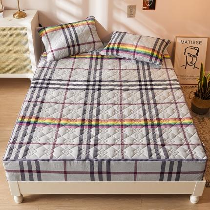 91家纺网 家纺一手货源 找家纺 （总）纤雅床笠  2024新款纯棉色织水洗棉夹棉全包床笠