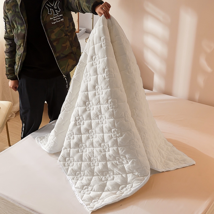 91家纺网 家纺一手货源 找家纺 （总）纤雅床笠  2024新款纯棉色织水洗棉夹棉全包床笠