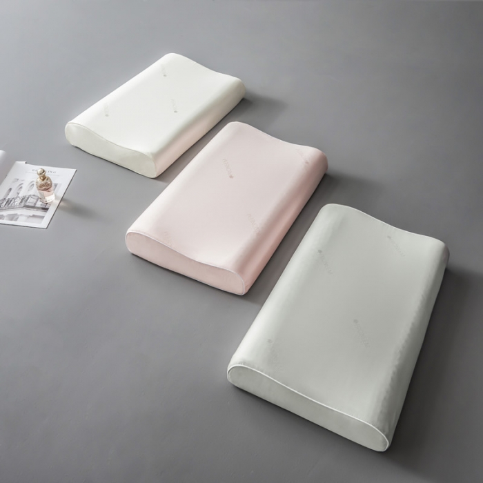 91家纺网 家纺一手货源 找家纺 星芯合 2024新款乳胶枕40*60cm 粉色