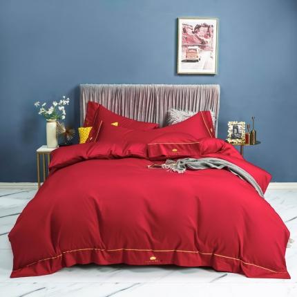 91家纺网 家纺一手货源 找家纺 （总）玉宇阁2022年新款60支全棉纯棉长绒棉被套床单四件套