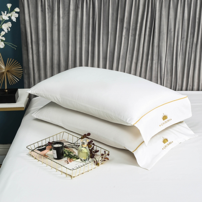 91家纺网 家纺一手货源 找家纺 玉宇阁 新款60支全棉纯棉长绒棉被套床单四件套 皇冠-贵族白