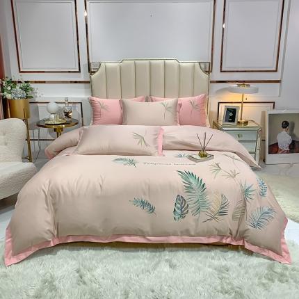 91家纺网 家纺一手货源 找家纺 麦朵 2021新款天丝棉四件套 挪威森林-卡其