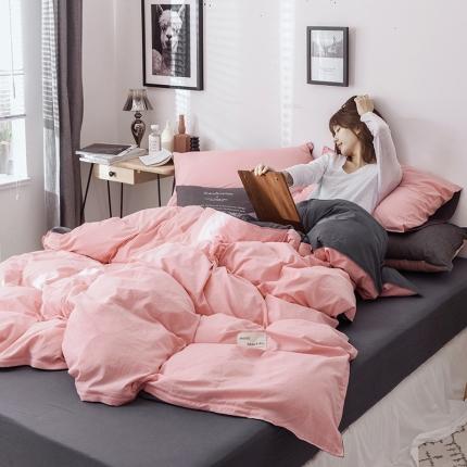 91家纺网 家纺一手货源 找家纺 （总）安莱生活 2021新款全棉水洗棉双拼四件套