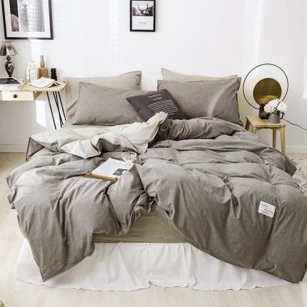 91家纺网 家纺一手货源 找家纺 （总）安莱生活 2021新款全棉水洗棉双拼四件套