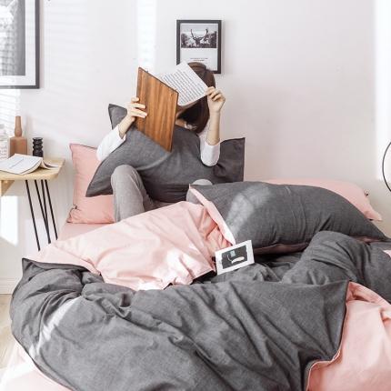 91家纺网 家纺一手货源 找家纺 （总）安莱生活 2021新款全棉水洗棉双拼四件套