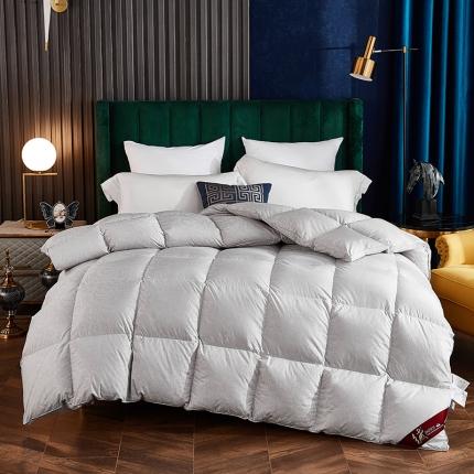 91家纺网 家纺一手货源 找家纺 （总）岚司羽 新款全棉提花95白鹅绒被冬被羽绒被