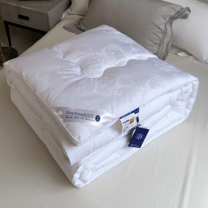 91家纺网 家纺一手货源 找家纺 （总）紫乐新款长绒棉全棉纯棉大提花大豆纤维被春秋被加厚冬被子母被被子被芯