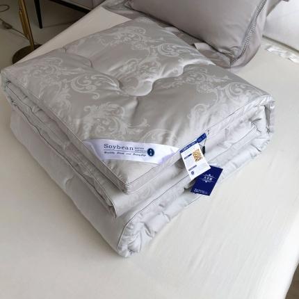 91家纺网 家纺一手货源 找家纺 （总）紫乐新款长绒棉全棉纯棉大提花大豆纤维被春秋被加厚冬被子母被被子被芯