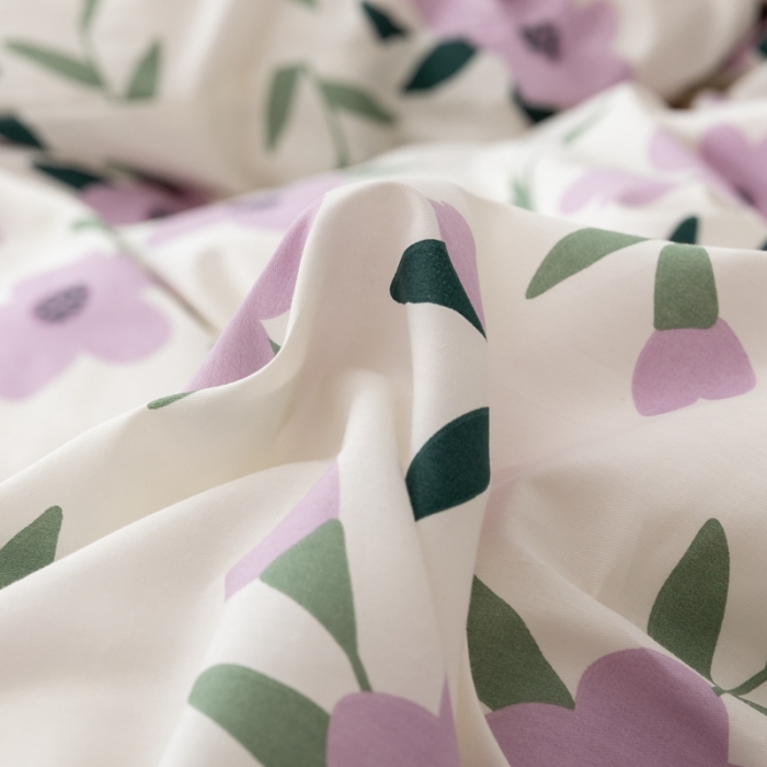 91家纺网 家纺一手货源 找家纺 曼之夏2022新款全棉13372匹马棉纯棉印花四件套 晚风