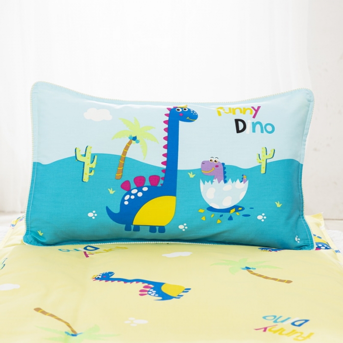 91家纺网 家纺一手货源 找家纺 乐秀家纺 2021新款全棉枕套 皇冠恐龙