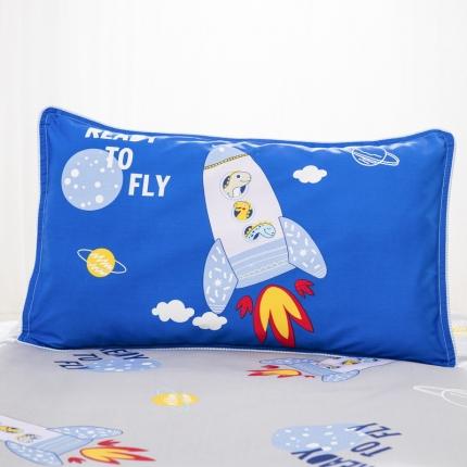 91家纺网 家纺一手货源 找家纺 乐秀家纺 2021新款全棉枕套 太空恐龙