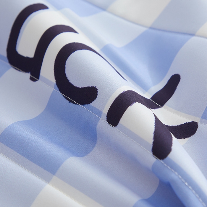 91家纺网 家纺一手货源 找家纺 2025新款大版数码印花亲肤磨毛床垫 成人版 幸运微笑