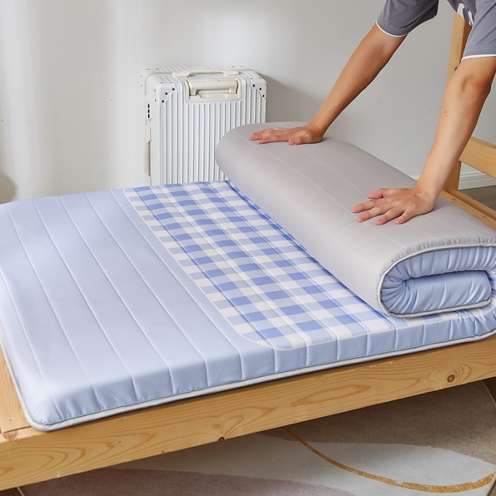 91家纺网 家纺一手货源 找家纺 （总）2025新款大版数码印花亲肤磨毛床垫 学生版