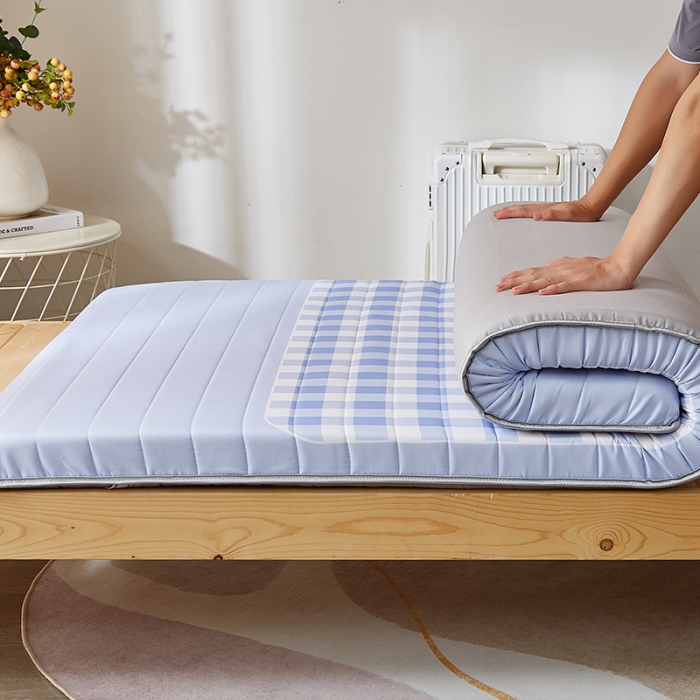 91家纺网 家纺一手货源 找家纺 （总）2025新款大版数码印花亲肤磨毛床垫 学生版