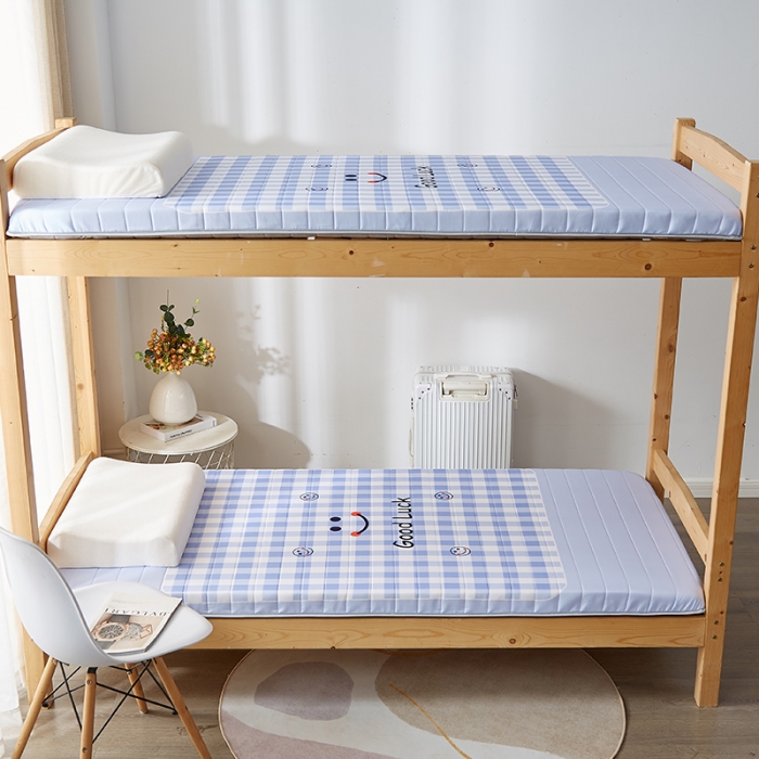 91家纺网 家纺一手货源 找家纺 （总）2025新款大版数码印花亲肤磨毛床垫 学生版