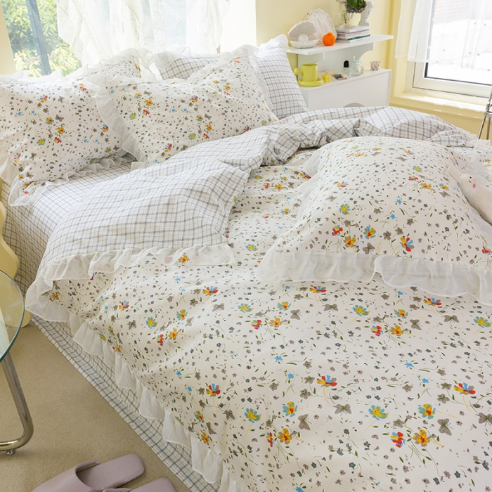 91家纺网 家纺一手货源 找家纺 千朵 2021新款全棉四件套 洛颜