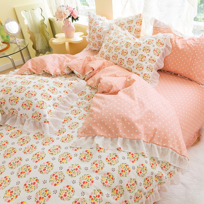 91家纺网 家纺一手货源 找家纺 千朵 2021新款全棉四件套 奈雪