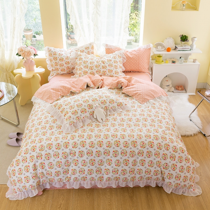 91家纺网 家纺一手货源 找家纺 千朵 2021新款全棉四件套 奈雪