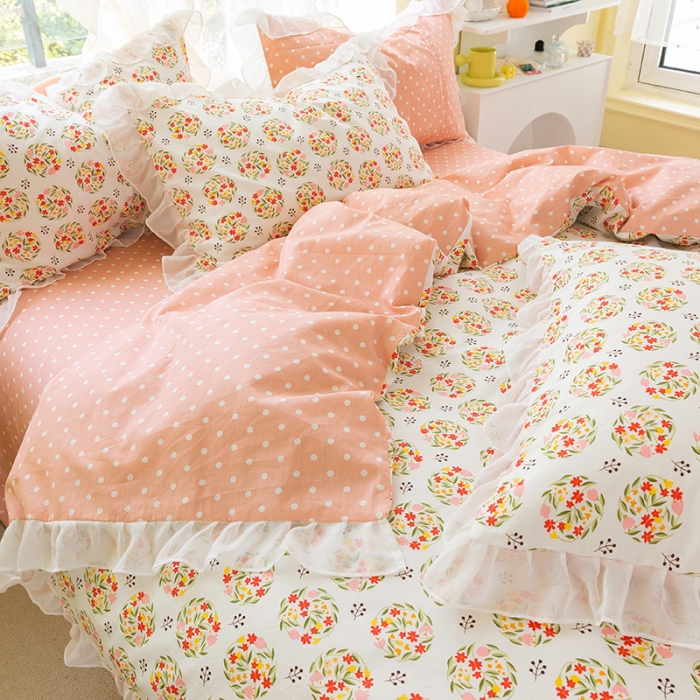 91家纺网 家纺一手货源 找家纺 千朵 2021新款全棉四件套 奈雪