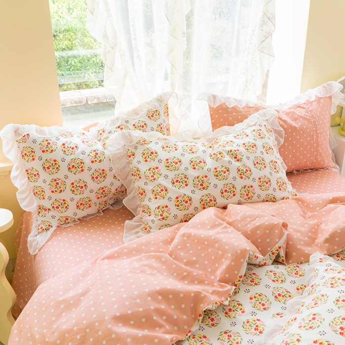 91家纺网 家纺一手货源 找家纺 千朵 2021新款全棉四件套 奈雪