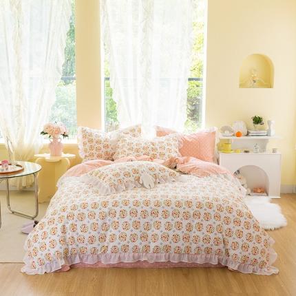 91家纺网 家纺一手货源 找家纺 千朵 2021新款全棉四件套 奈雪