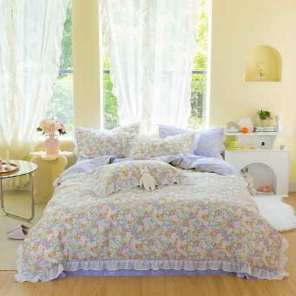 91家纺网 家纺一手货源 找家纺 千朵 2021新款全棉四件套 夜曲